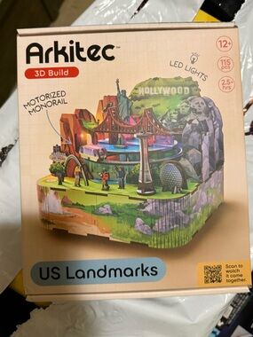 US Landmarks 3D Build Motorized Monorail - Multicolor